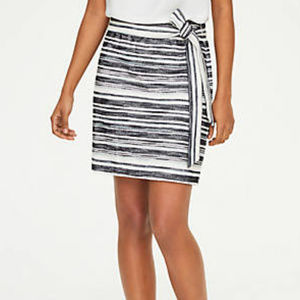 Loft Spacedye Tie Waist Skirt, Small